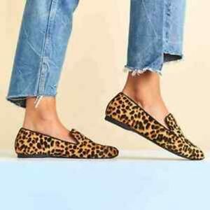 New- Birdies Starling Cheetah Calf Hair Flats